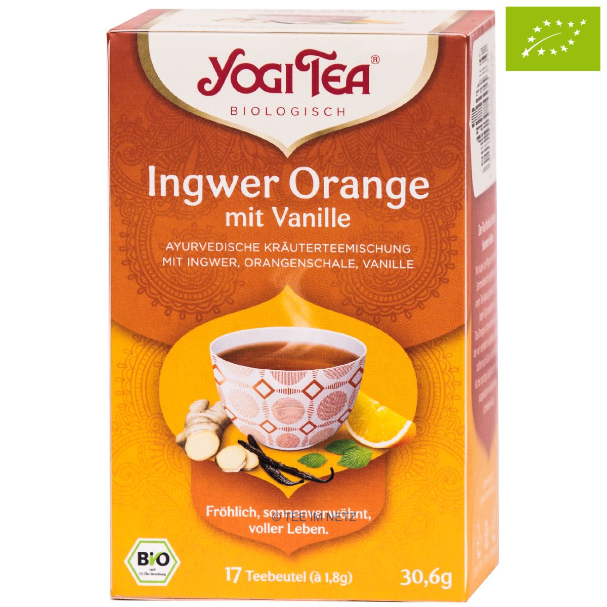 Artikelbild 1 des Artikels “YOGI TEA® Ingwer Orange mit Vanille / BIO 17 x 1,8 g“