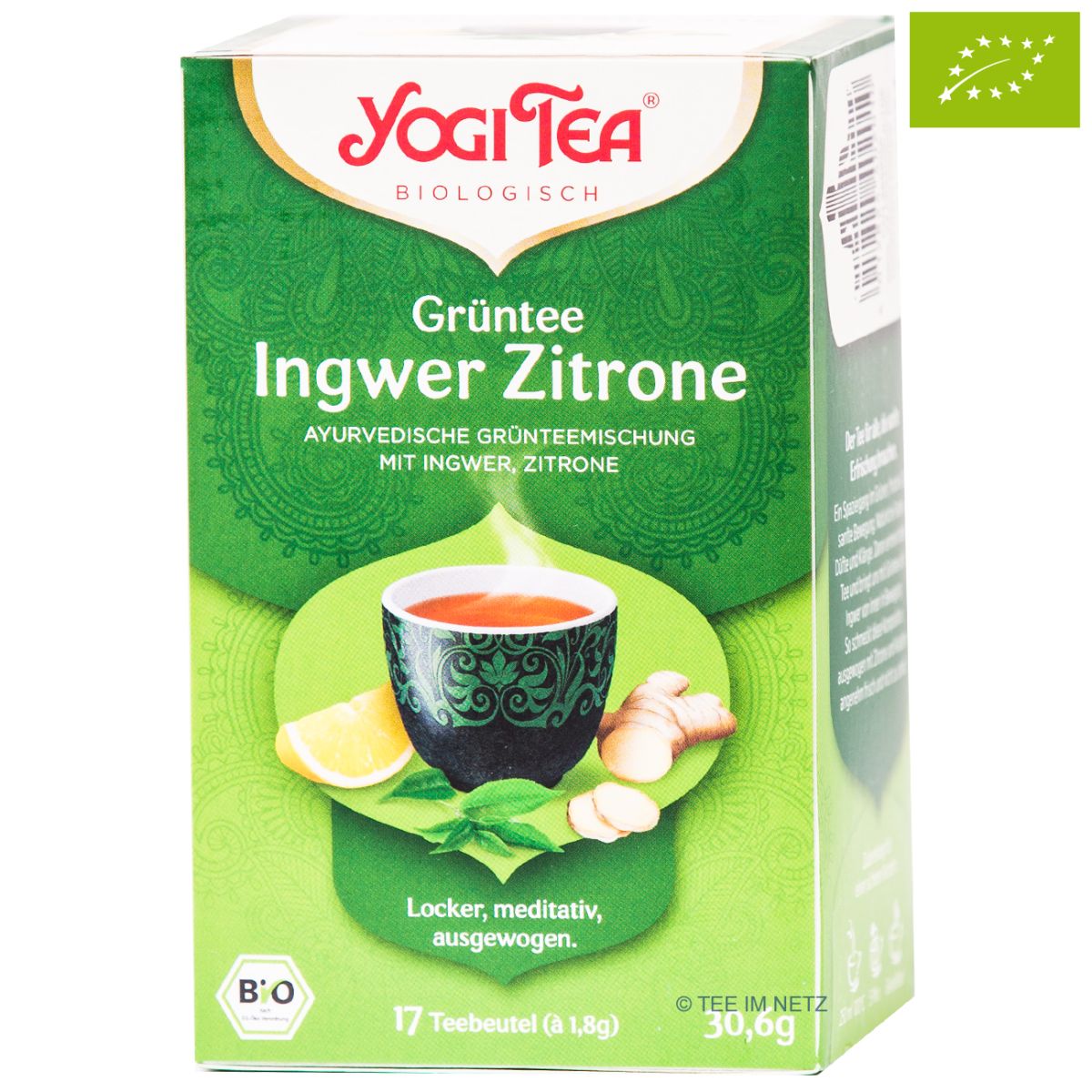 Artikelbild 1 des Artikels “YOGI TEA® Grüntee Ingwer Zitrone / BIO 17 x 1,8 g“