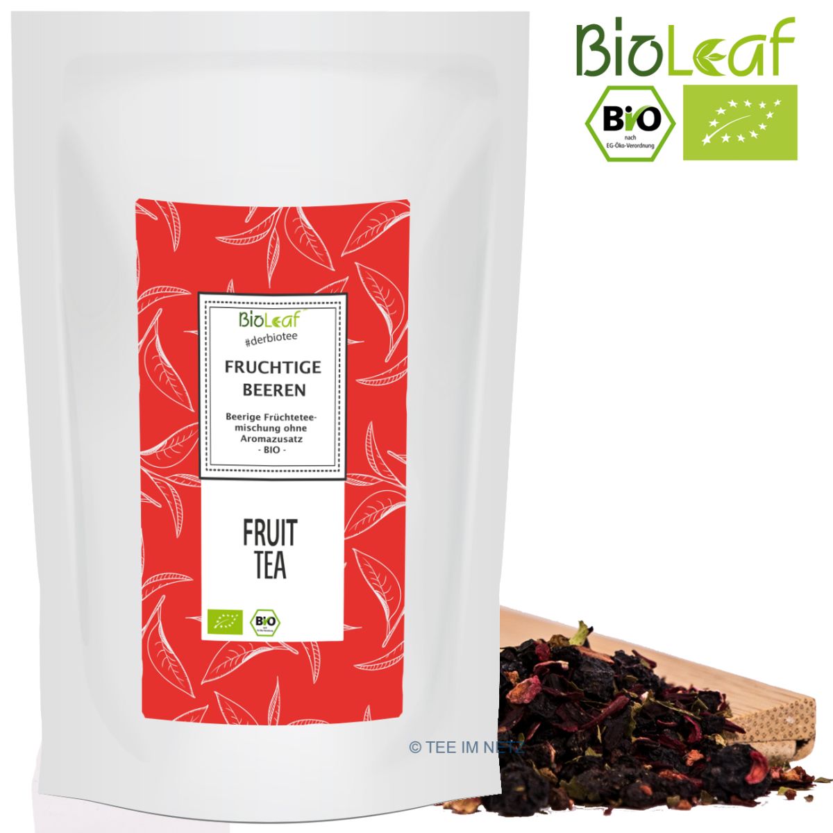 Artikelbild 1 des Artikels “BioLeaf Früchtetee Fruchtige Beeren (ohne Aromazusatz) -BIO 250 Gramm“