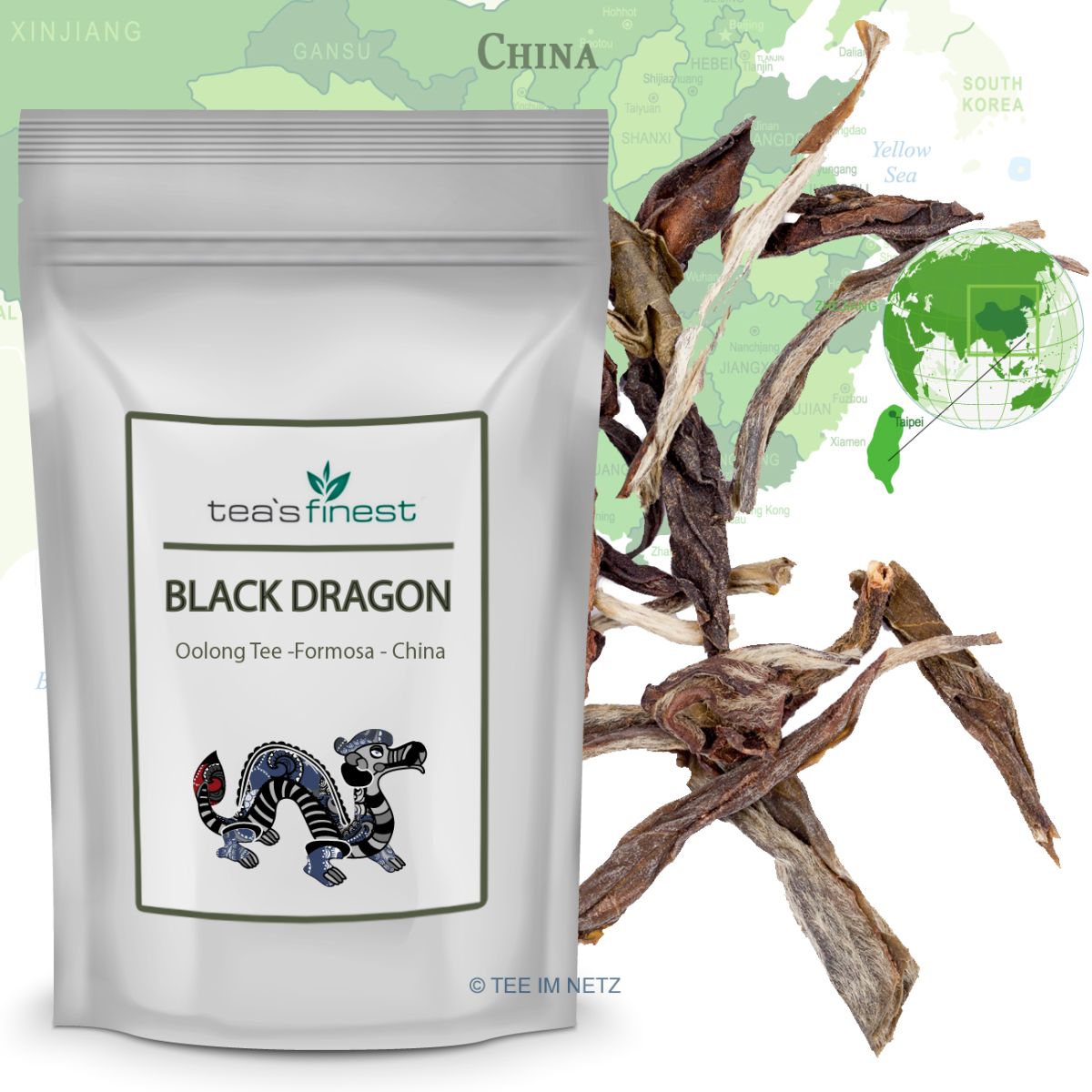 Artikelbild 1 des Artikels “tea`s finest Formosa Superior Oolong Black Dragon 250 Gramm“