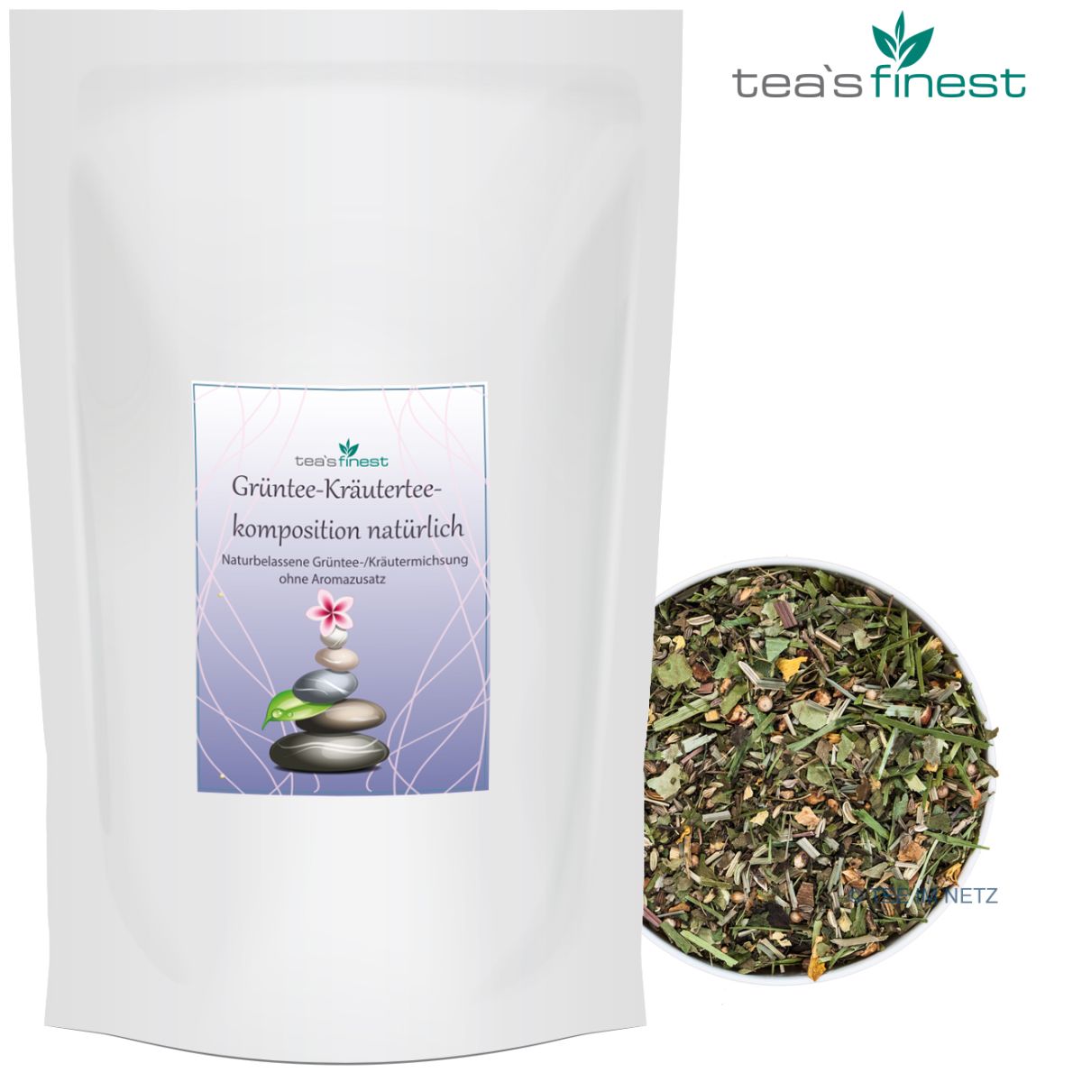 Artikelbild 1 des Artikels “tea`s finest Grüntee-Kräuterteekomposition natürlich 1000 Gramm“