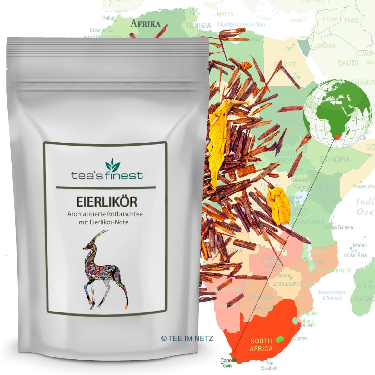 Artikelbild 1 des Artikels “tea`s finest Rooibos* Eierlikör 500 Gramm“