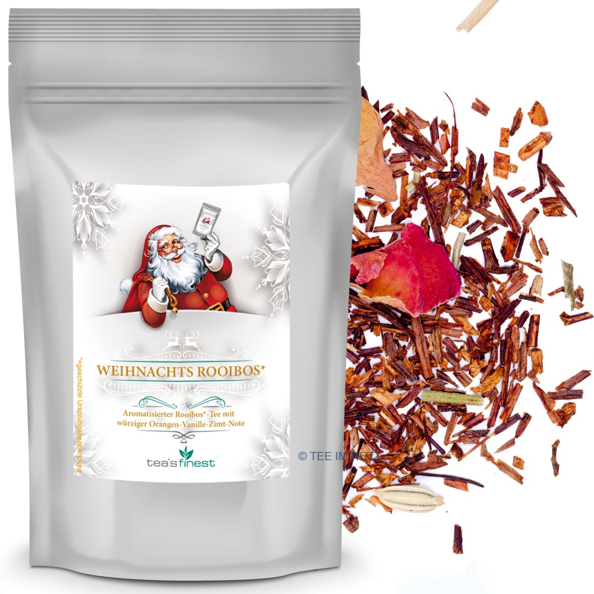 Artikelbild 1 des Artikels “tea`s finest Weihnachts Rooibos* (Orange-Vanille-Zimt) 100 Gramm“