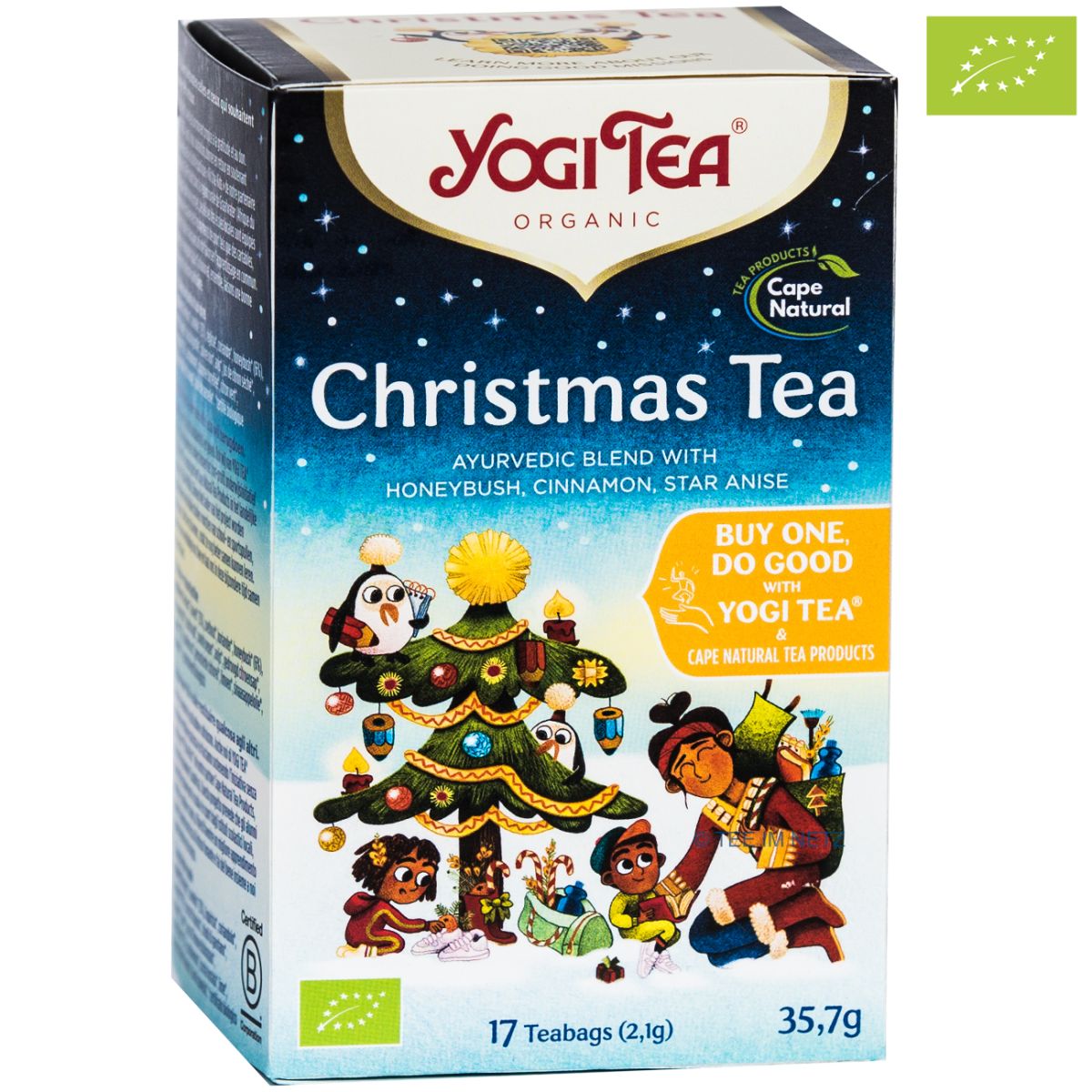 Artikelbild 1 des Artikels “YOGI TEA® Christmas Tea (Honeybush-Zimt-Anis) / BIO 17 x 2.1 Gramm“
