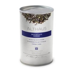 ALTHAUS Schwarzer Tee Mountain Herbs (Thymian) 250 Gramm