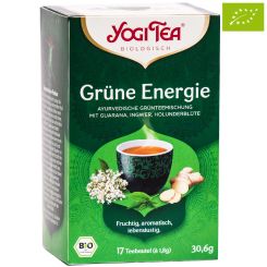 YOGI TEA® Grüne Energie mit Guarana-Ingwer-Holunder / BIO 17 x 1,8 g