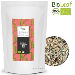 BioLeaf Kräutertee Ginger & Lemon (Ingwer-Zitrone) - BIO 100 Gramm
