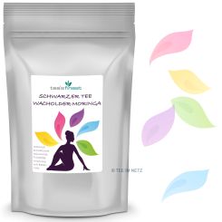 tea`s finest Schwarzer Tee Wacholder-Moringa 100 Gramm