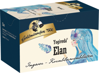 Goldmännchen-Tee Yogiveda Elan / Ingwer Kornblumenblüten 20 x 1.5 g