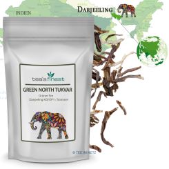 tea`s finest Grüner Darjeeling* Green North Tukvar KGFOP1 100 Gramm
