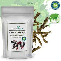 tea`s finest Grüner Tee China Sencha (entkoffeiniert) 100 Gramm