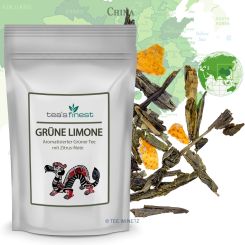 tea`s finest Grüner Tee Grüne Limone 100 Gramm