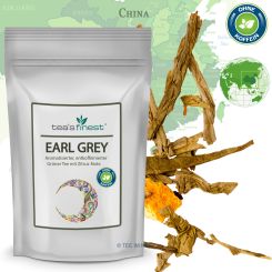 tea`s finest® Grüner Tee Earl Grey (entkoffeiniert) 500 Gramm