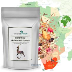 tea`s finest® Honeybush Himbeer-Kirsch-Sahne 100 Gramm