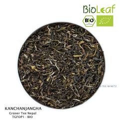 BioLeaf Grüner Tee Nepal TGFOP1 Kanchanjangha - BIO ca. 4 Gramm