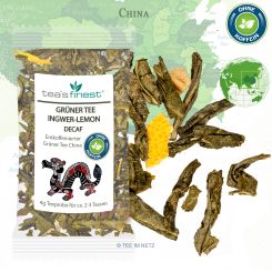 tea`s finest® Grüner Tee Ingwer-Lemon (entkoffeiniert) ca. 4 Gramm