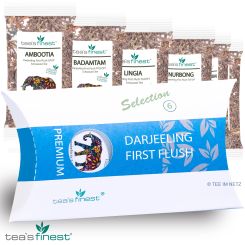 tea`s finest®  Darjeeling* First Flush Probierset 6 x 4 Gramm