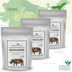 tea`s finest® Schwarzer Tee Assam Probierset 3 x 50 Gramm