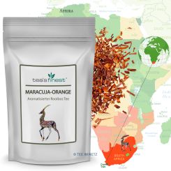 tea`s finest® Rooibos* Maracuja-Orange 100 Gramm
