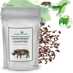 tea`s finest Schwarzer Tee Assam Broken Goldspitzen GFBOP 250 Gramm