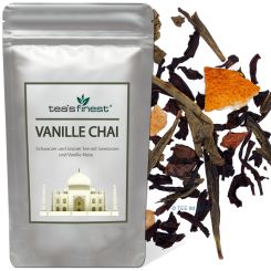 tea`s finest® Schwarzer Tee Vanille Chai 250 Gramm