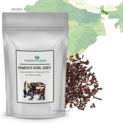 tea`s finest Schwarzer Tee Famous Earl Grey (FOP Herbst) 500 Gramm