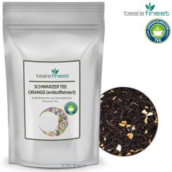 tea`s finest Schwarzer Tee Orange (entkoffeiniert) 100 Gramm