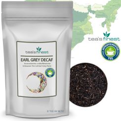 tea`s finest Schwarzer Tee Earl Grey Decaf (entkoffeiniert) 500 Gramm