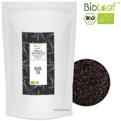 BioLeaf® Schwarzer Tee Vanille natürlich - BIO 100 Gramm