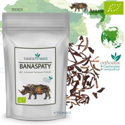 tea`s finest® Schwarzer Tee Assam Banaspaty FTGFOP1 - BIO 100 Gramm