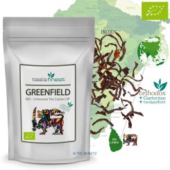tea`s finest Schwarzer Tee Ceylon Greenfield OPI - BIO 100 Gramm