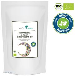 tea`s finest Schwarzer Tee China OP entkoffeiniert - BIO 250 Gramm