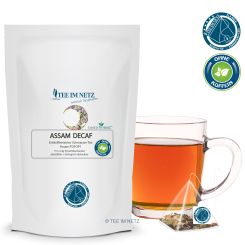 Schwarzer Tee Assam TGFOP1 Decaf (entkoff.) 15x2.4g Pyra-Beutel