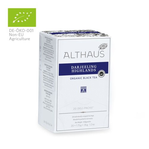 ALTHAUS Schwarzer Tee Darjeeling* Highlands / BIO 20 x 1.75 g