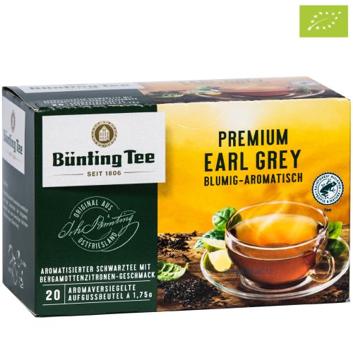 Bünting Tee Schwarzer Tee Premium Earl Grey / Bergamotte 20 x 1.75 g