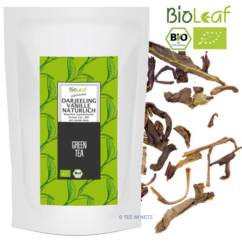 BioLeaf Grüner Tee Vanille natürlich - BIO 100 Gramm