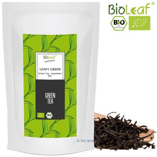 BioLeaf Grüner Tee Leafy Green Kolumbien - BIO 100 Gramm