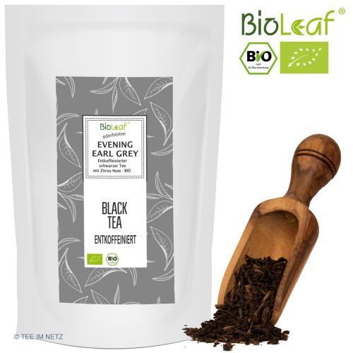 BioLeaf Schwarzer Tee Evening Earl Grey (entkoff.) - BIO 1000 Gramm
