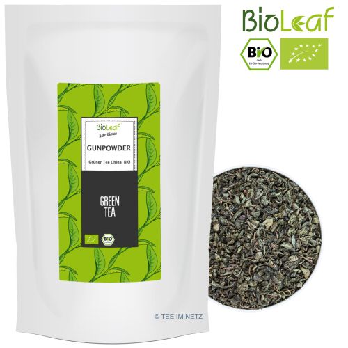 BioLeaf Grüner Tee Gunpowder - BIO 100 Gramm