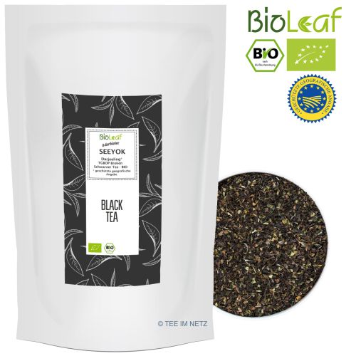 BioLeaf Schwarzer Tee Darjeeling* TGBOP Seeyok (Broken)-BIO 250 Gramm
