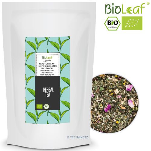 BioLeaf Kräutertee mit Mate und Blüten  - BIO