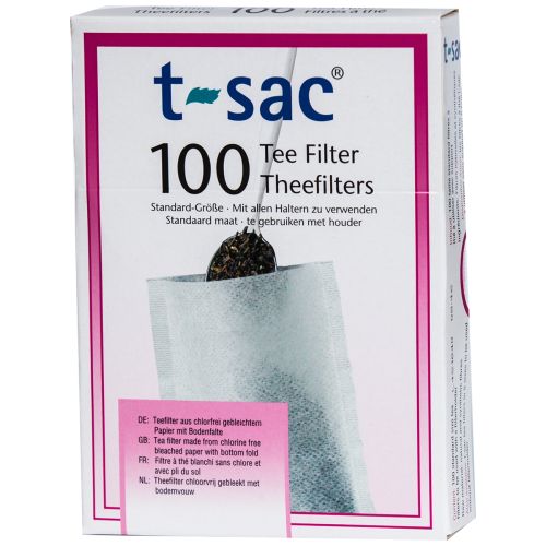 Tee-Papierfilter mit Bodenfalte
