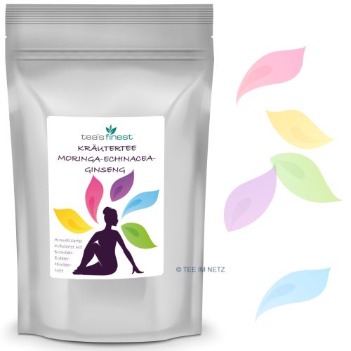tea`s finest Kräutertee Moringa-Echinacea-Ginseng 100 Gramm