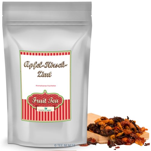 tea`s finest Früchtetee Apfel-Kirsch-Zimt 100 Gramm