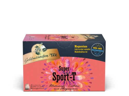 Goldmännchen-Tee Sport-T /Blutorange/Erdbeer/Magnesium 20 x 2.5 g