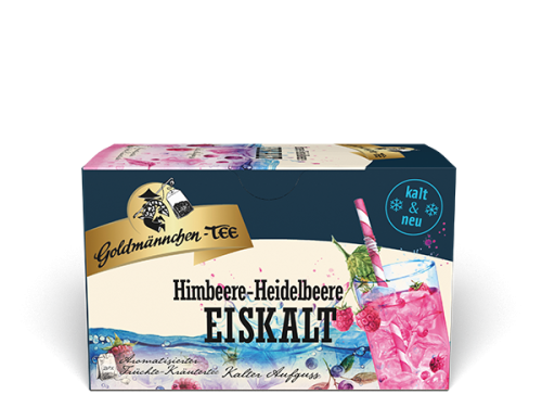 Goldmännchen-Tee EISKALT Himbeere-Heidelbeere 20 x 2.0 g