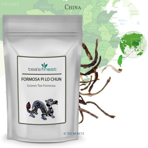 tea`s finest Grüner Tee Formosa Pi Lo Chun 1000 Gramm