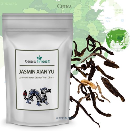 tea`s finest Grüner Tee Jasmin Xian Yu 250 Gramm