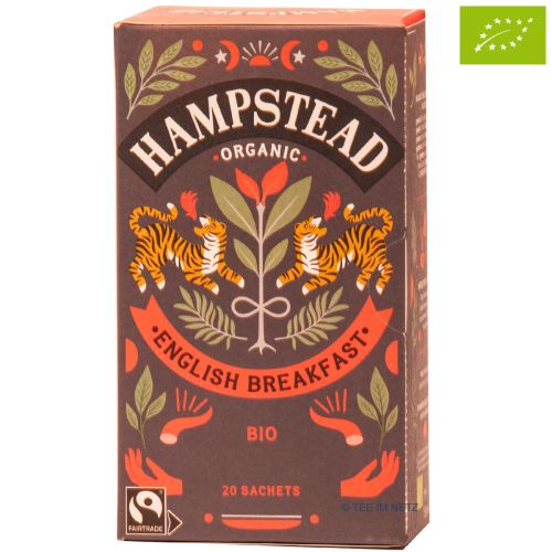 Hampstead Tee Schwarzer Tee English Breakfast Tea - BIO 20 x 2.0 g