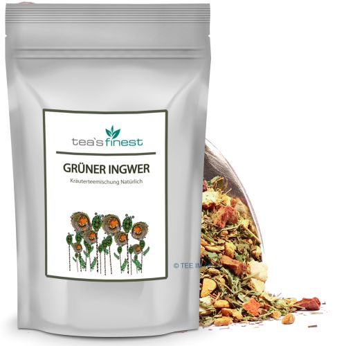 tea`s finest Kräutertee Grüner Ingwer 500 Gramm